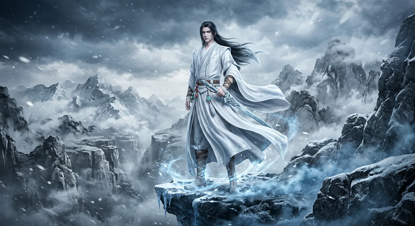 3D character visual of Bai Ning Bing on Qing Mao Mountain