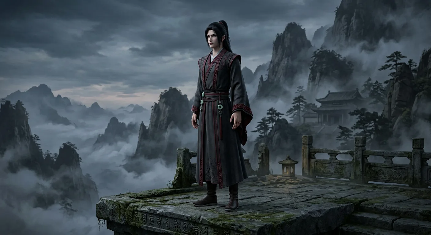 3D character visual of Fang Yuan on Qing Mao Mountain