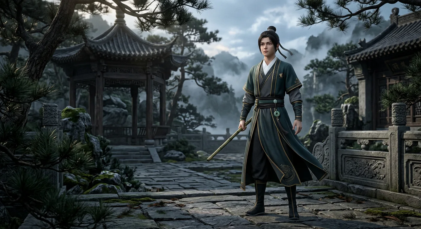 3D character visual of Fang Zheng on Qing Mao Mountain