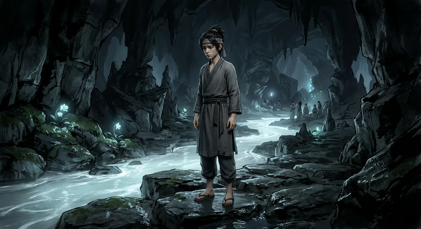 3D character visual of Gu Yue Chen Bo on Qing Mao Mountain